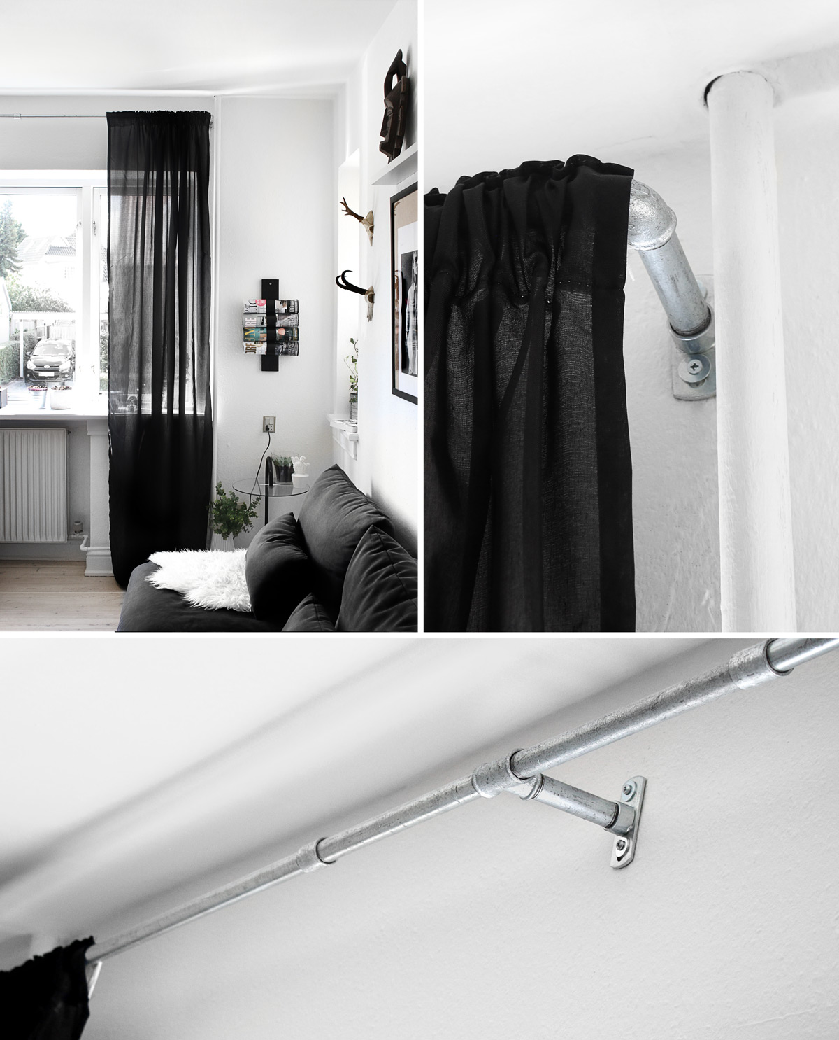 DIY gardinstang / curtain rod || Katarina Natalie